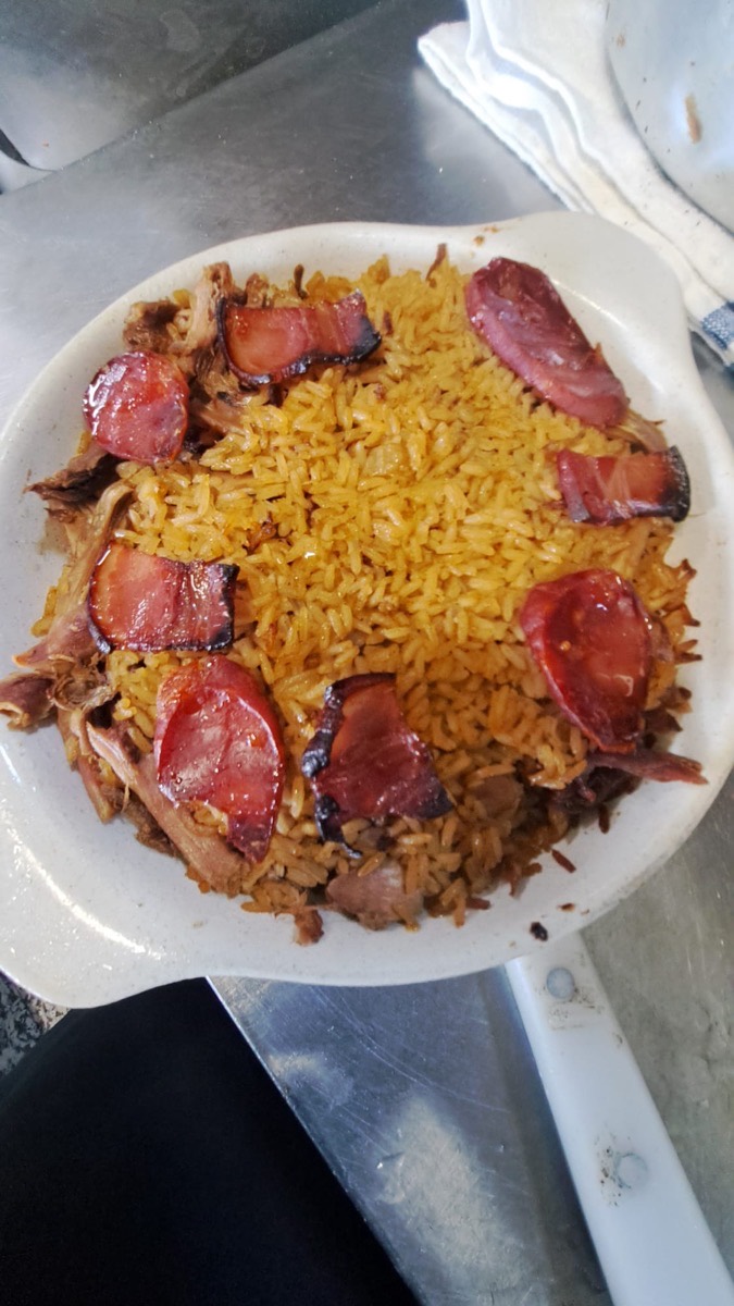 Arroz de pato no forno com chouriço