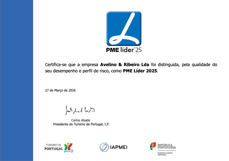 Diploma PME Líder 2025 — Turismo de Portugal